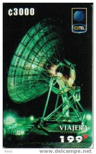 COSTA RICA 3000 COLONES  SATELLITE  DISH   COMMUNICATION  SPECIAL PRICE !! - Costa Rica