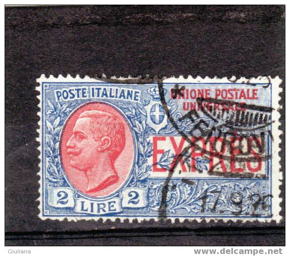 Italia Regno - N. E13 Used  (Sassone) 1925-26 Espresso  Effige Di Vittorio Emanuele III - Eilsendung (Eilpost)