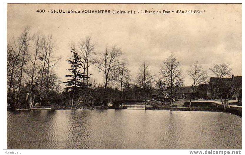 MAGNIFIQUE CPA ...DE SAINT JULIEN DE VOUVANTES...L ETANG DU DON - Saint Julien De Vouvantes