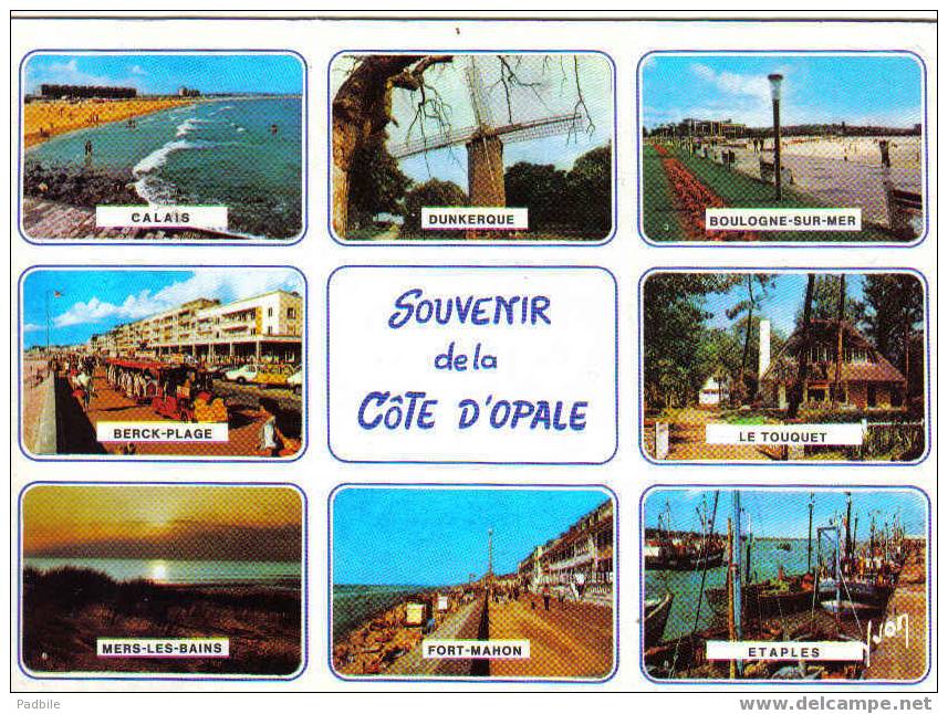 Carte Postale La Cote D'Opale Etaples  Le Touquet-Paris-Plage - Nord-Pas-de-Calais