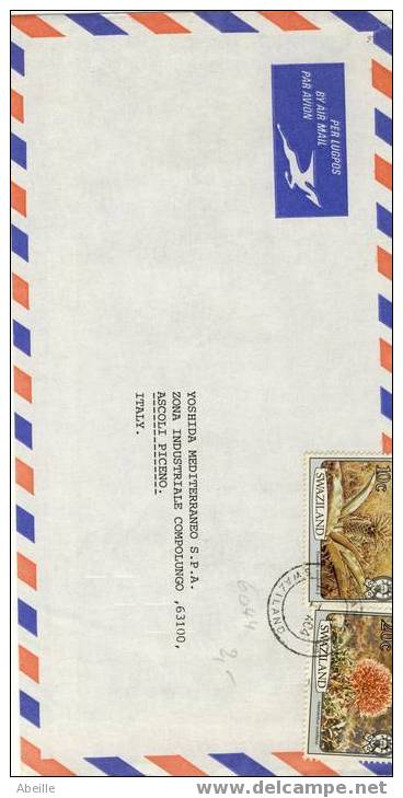 6044  LETTRE SWAZILAND - Crustacés