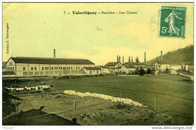 D .  25 . VALENTIGNEY . BEAULIEU . LES USINES . - Valentigney