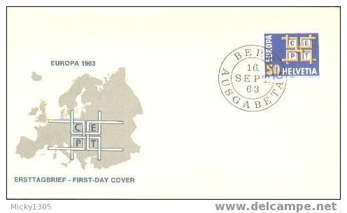 Schweiz / Switzerland - Mi-Nr 781 FDC (Y019) - 1963