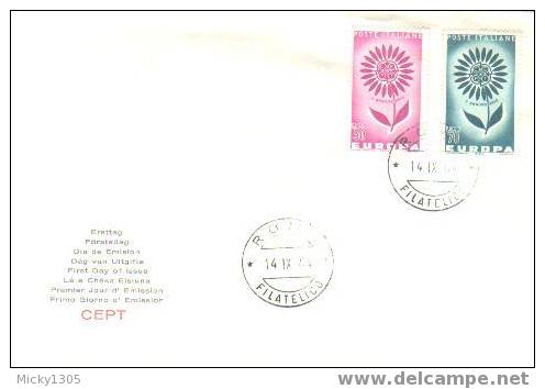 Italien / Italia - Mi-Nr 1164/1165 FDC (Y023) - 1964