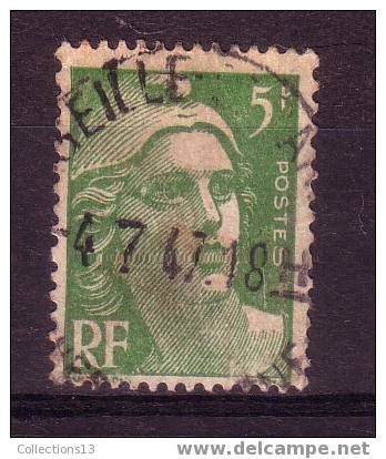 FRANCE - 719 Obli (varietée Anneau Lune) - 1945-54 Marianne De Gandon