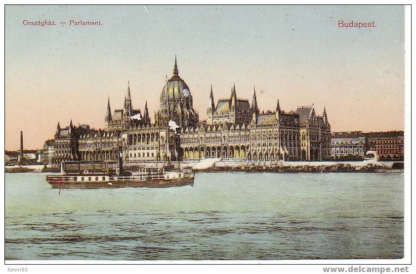 HONGRIE BUDAPEST Parlament Cpa Couleur - Ungheria