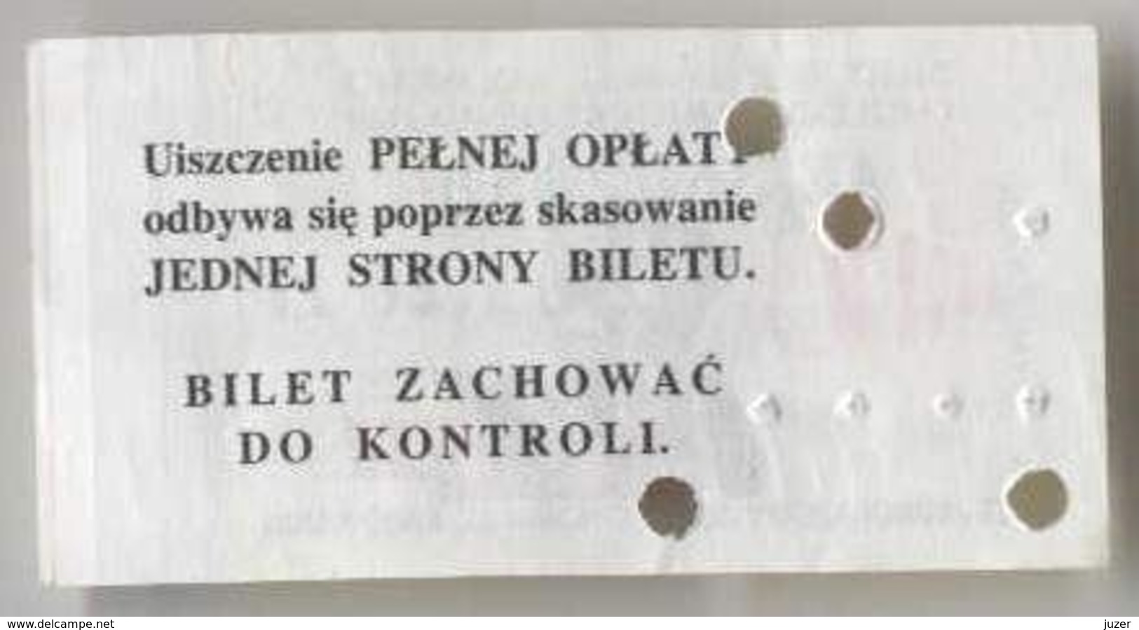 Poland: One-way Tram & Bus Ticket From Warsaw (1) - Europe