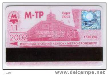 Ukraine, Kiev: Metro & Trolleybus Card For Students 2002/11 - Europa