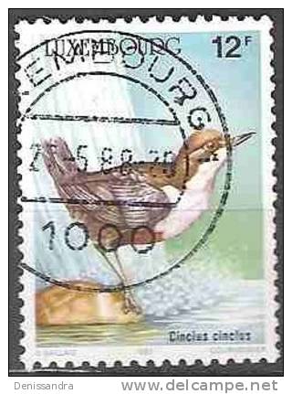 Luxembourg 1987 Michel 1170 O Cote (2008) 0.50 Euro Oiseau Cachet Rond - Gebraucht