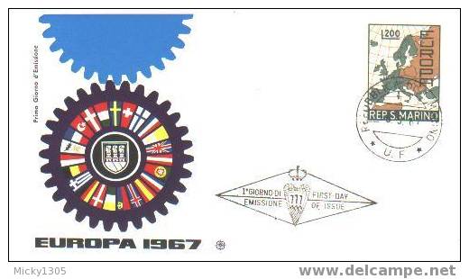 San Marino - Mi-Nr 890 FDC (Y041) - 1967