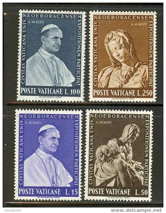 Vatican New York World's Fair  Set SC#383-86 MNH** - Nuovi