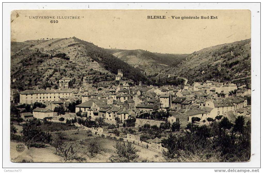 J13 - BLESLE  - Vue Générale Sud-Est (1907) - Blesle