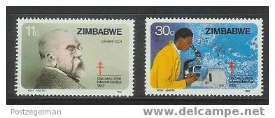 ZIMBABWE 1982 MNH Stamp(s) Robert Koch 269-270 #5078 - Zimbabwe (1980-...)