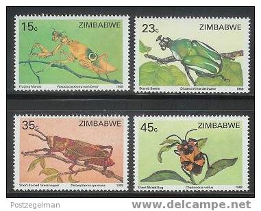 ZIMBABWE 1988 MNH Stamp(s) Insects 374-377 #5101 - Zimbabwe (1980-...)