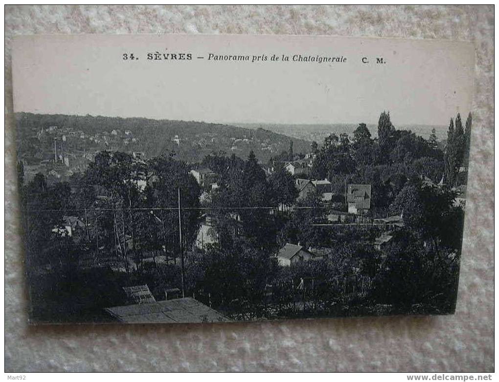 92 SEVRES PANORAMA DE LA CHATAIGNERAIE - Sevres