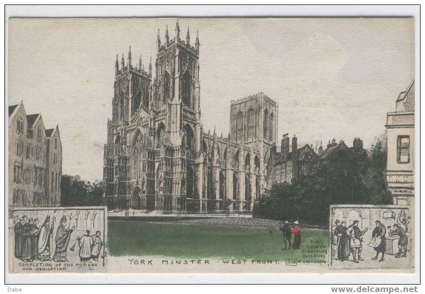 YORK MINSTER. WEST FRONT. - York