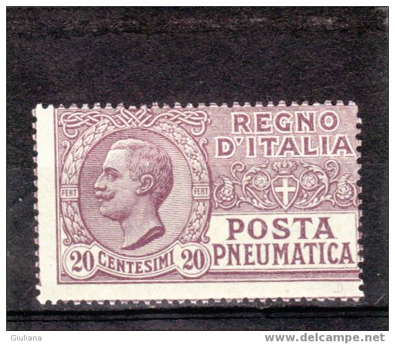 Italia Regno - N. PN8*  (Sassone) 1925 Posta Pneumatica - Posta Pneumatica