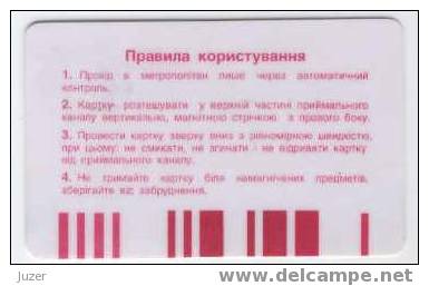 Ukraine: Month Metro Card From Kiev 2002/10 - Europe