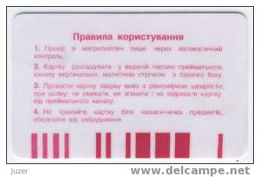 Ukraine: Month Metro Card From Kiev 2002/09 - Europe