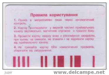 Ukraine: Month Metro Card From Kiev 2002/08 - Europe