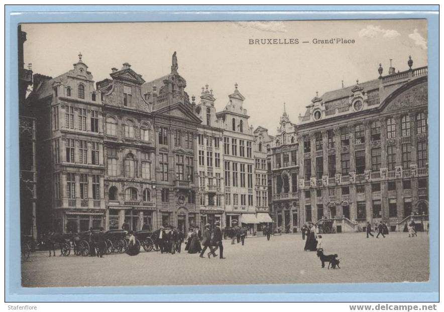 ATTELAGE BRUXELLES GRAND PLACE  PAARDENGESPAN CHARIOTS FOLKLORE BEROEPEN - Equipaggiamenti