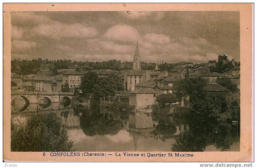 16 - CONFOLENS - La Vienne Et Quartier St Maxime - Confolens