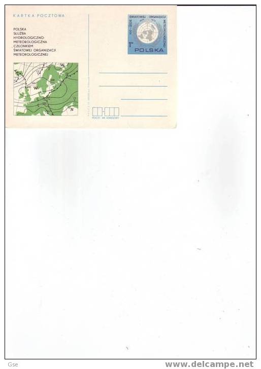 POLONIA 1973 - Intero Postale - Climat & Météorologie