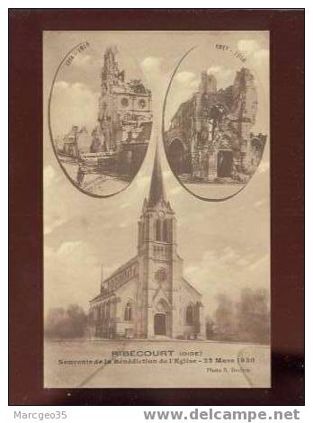 009325 Ribécourt Souvenir De La Bénédiction De L'église 23/03/1930 édit.declein Ruines De L'église Guerre 1914/18 - Ribecourt Dreslincourt