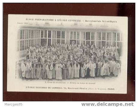 009341 Paris école Préparatoire à L'école Centrale Bacs Scientifiques Année 1904 ,élèves En Tenue De Travail - District 17