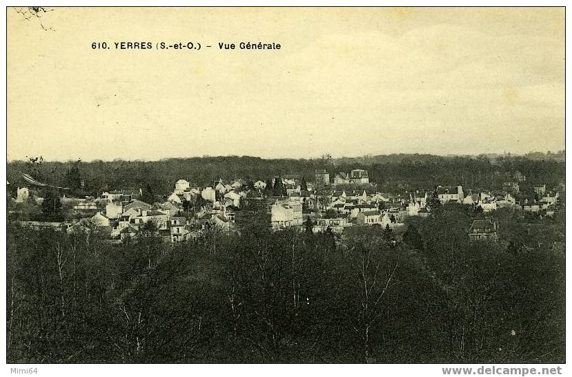 D . 91 .  YERRES  VUE GENERALE . - Yerres