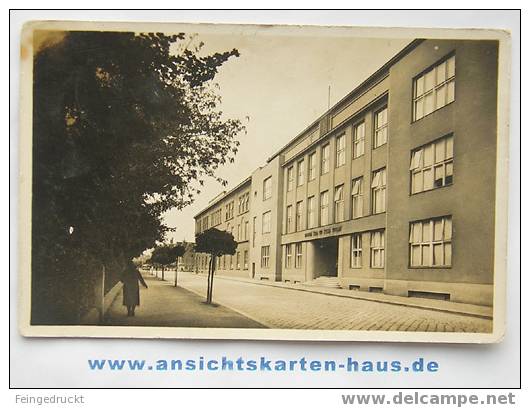 D 3746 - Schule In Prostejov (Proßnitz) - S/w Foto Ak, Gel., Briefmarke Fehlt - Böhmen Und Mähren