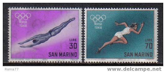 E75 - SAN MARINO , N. 660/661  *** - Sommer 1956: Melbourne