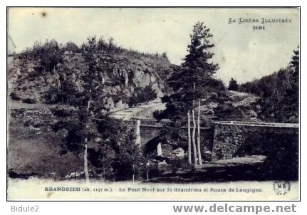 Le Pont Neuf Sur Le Grandrieu Et Route De Langogne - Gandrieux Saint Amans