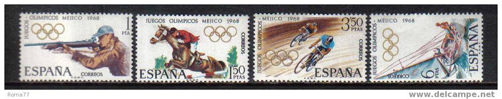 E120 - SPAGNA , N. 1545/1548  *** - Ete 1968: Mexico