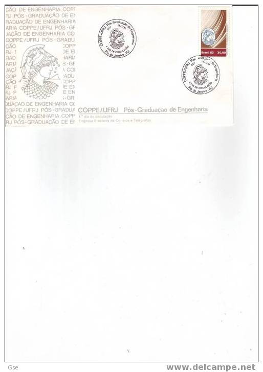 BRASILE 1983 - FDC - Yvert 1614 - Annullo Speciale Illustrato - Minerva - Mitologia