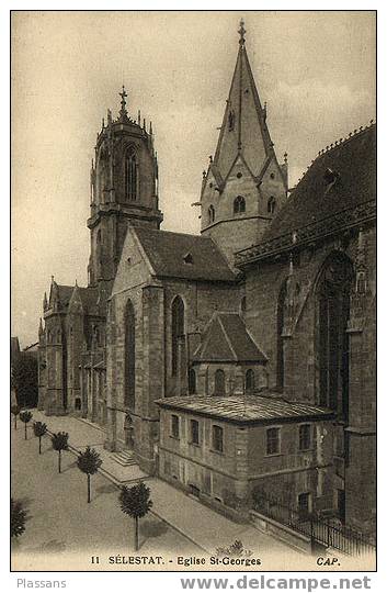 SÉLESTAT ( Bas-Rhin). Église Saint Georges - Selestat