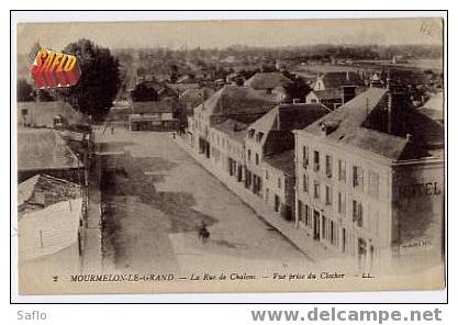 CPA 51 Mourmelon-le-Grand : La Rue De Chalons - Vue Prise Du Clocher - Mourmelon Le Grand