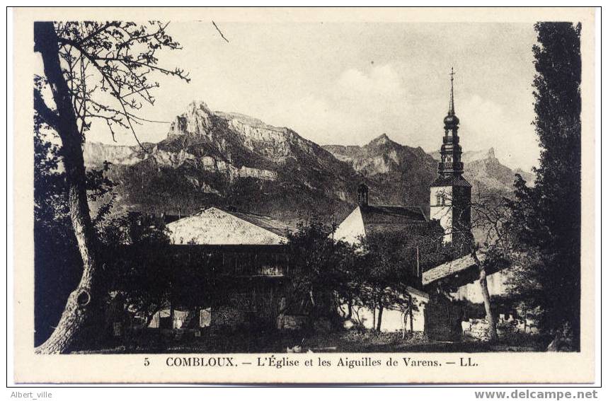 Village De COMBLOUX 74 L´église Et Les Aiguilles De Varens 5 LL - Abondance