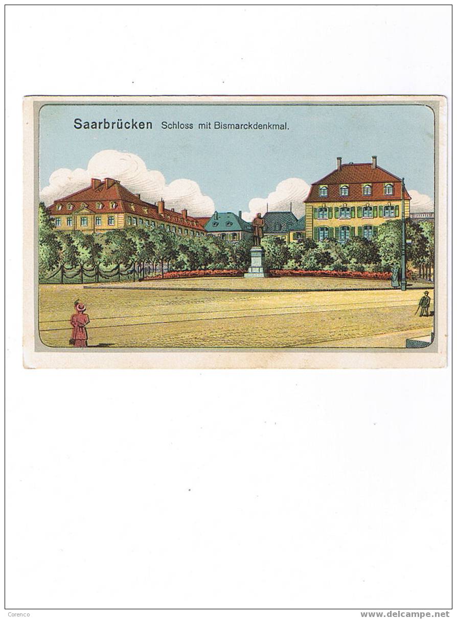 SAARBRUCKEN  BISMARCKDENMAL      écrite 1919 - Saarbruecken