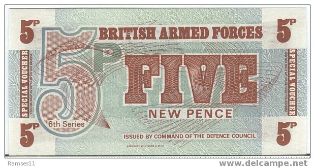 GROSSBRITANNIEN 5 New Pence 1972 Unc - British Troepen & Speciale Documenten