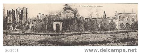 ABBAYE DE VILLERS RARE CARTE PANORAMIQUE (format DOUBLE 28 Cm X 9 Cm) - Villers-la-Ville