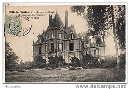 CPA 51 RILLY LA MONTAGNE - Chateau Des Rozais Appartenant A M. Pommery, Facade Principale - Rilly-la-Montagne