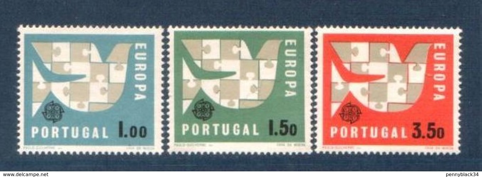 Portugal 1963 Yvert 929/931 ** Europa 1963 - Nuevos