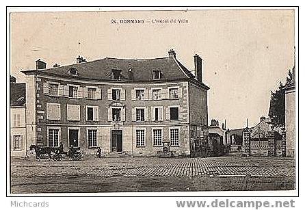 CPA 51 DORMANS - L Hotel De Ville - Dormans