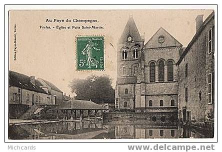 CPA 51 VERTUS - Eglise Et Puits Saint Martin - Vertus