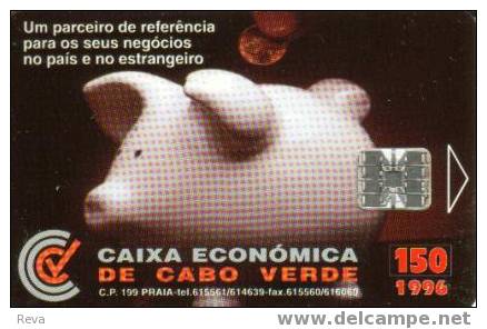 CAPE  VERDE  150 UNITS COIN  MONEY  PIGGY BANK  CAIXA ECONOMICA CHIP   FRESH AS MINT  CPV-12 - Cap Vert