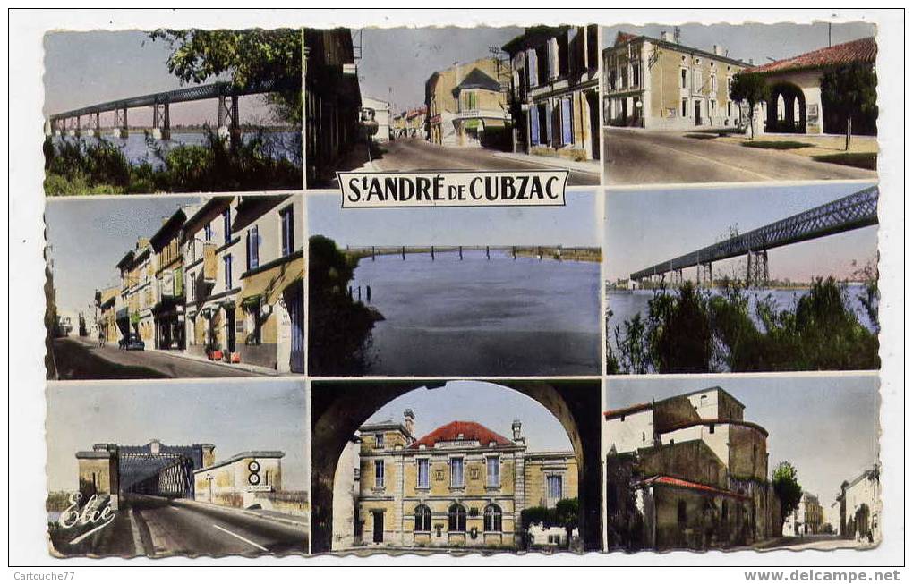 J16 - SAINT-ANDRE-de-CUBZAC (1959 - Très Jolie Carte Semi-moderne) - Cubzac-les-Ponts