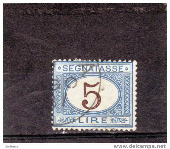 Italia Regno - N. ST13  Used (Sassone)  1870  Segnatasse - Taxe