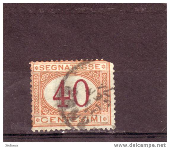 Italia Regno -  N. ST8   Used (Sassone)  1870  Segnatasse - Impuestos
