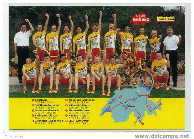 VELO / TOUR DE SUISSE / ENTIER POSTAL / 1999 - Vélo